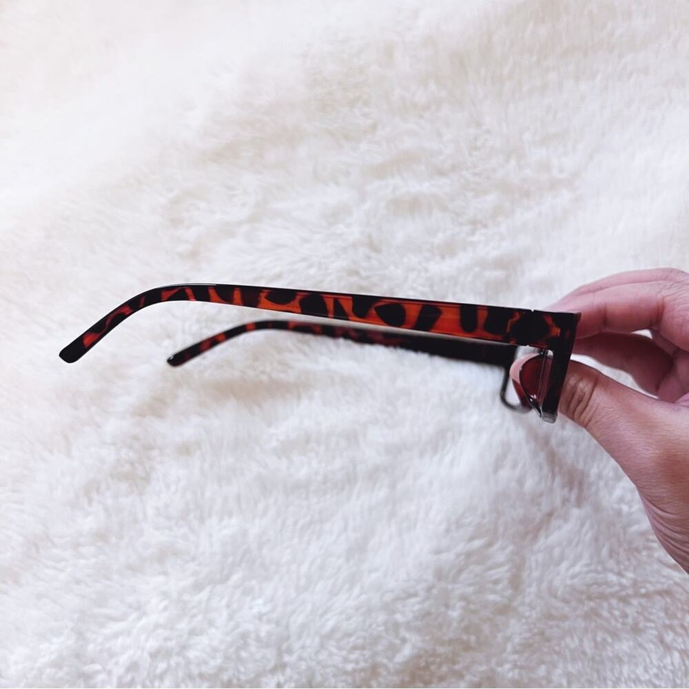 Vivian Brown Rectangular Classic Reader Glasses N… - image 3